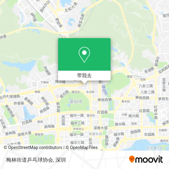 梅林街道乒乓球协会地图