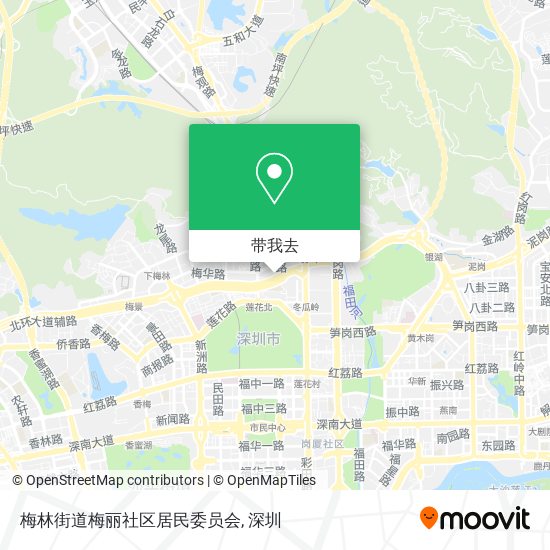 梅林街道梅丽社区居民委员会地图