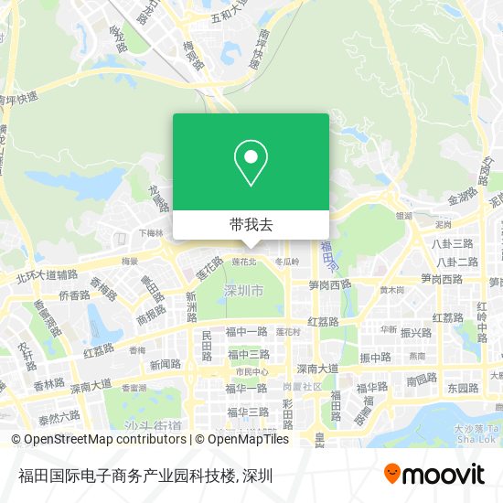 福田国际电子商务产业园科技楼地图