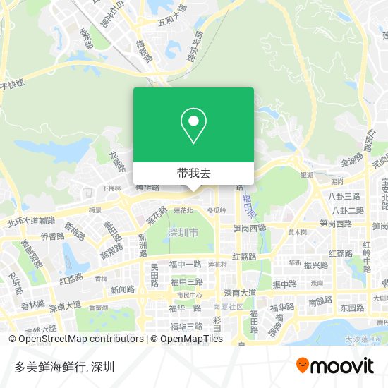 多美鲜海鲜行地图