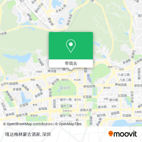 嘎达梅林蒙古酒家地图