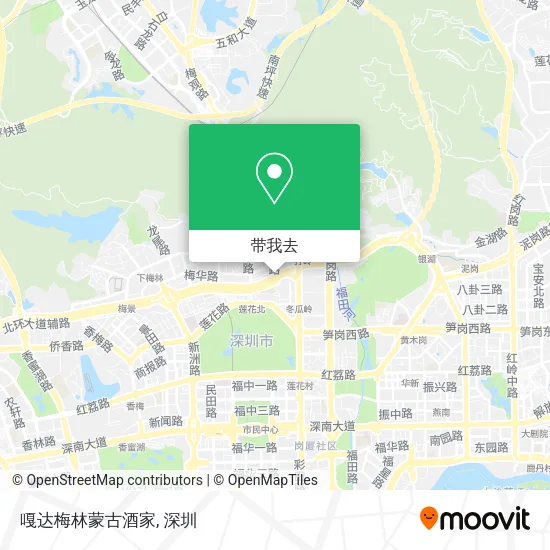 嘎达梅林蒙古酒家地图