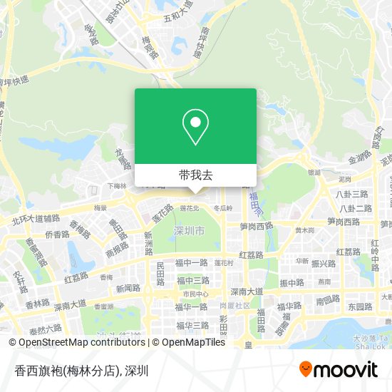 香西旗袍(梅林分店)地图