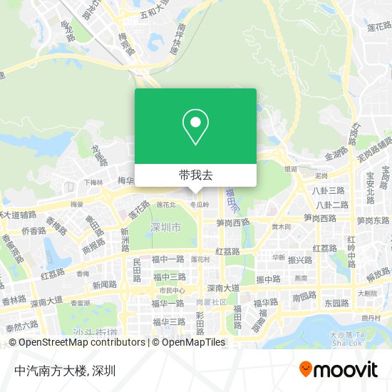 中汽南方大楼地图