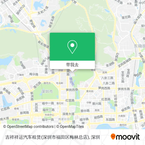 吉祥祥运汽车租赁(深圳市福田区梅林总店)地图
