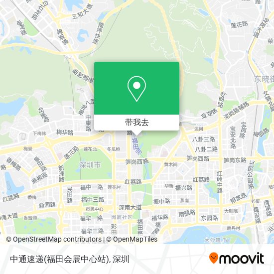 中通速递(福田会展中心站)地图