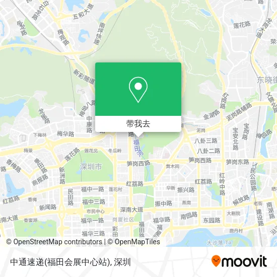 中通速递(福田会展中心站)地图