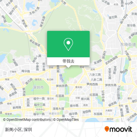 新阁小区地图