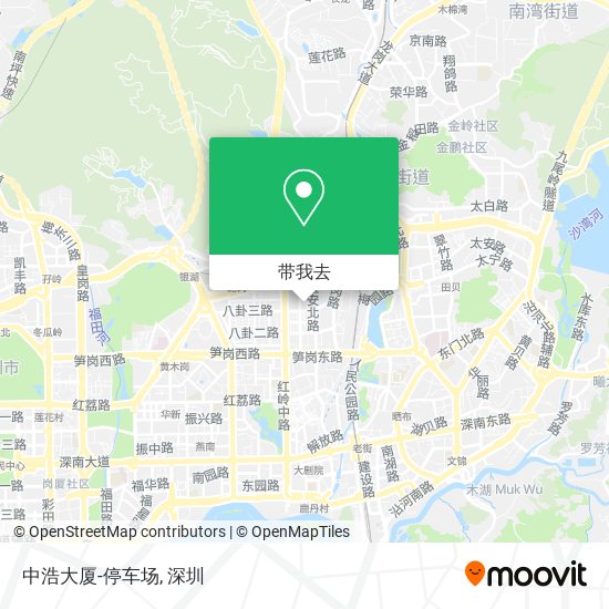 中浩大厦-停车场地图