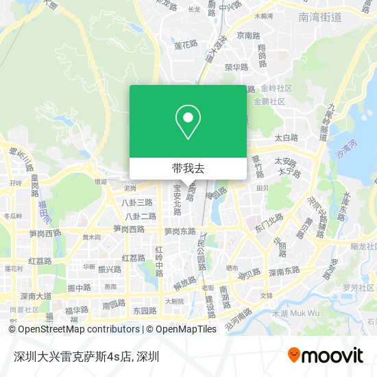 深圳大兴雷克萨斯4s店地图