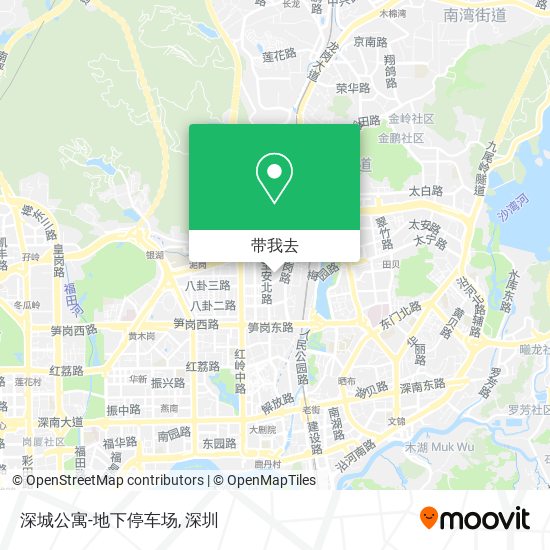 深城公寓-地下停车场地图
