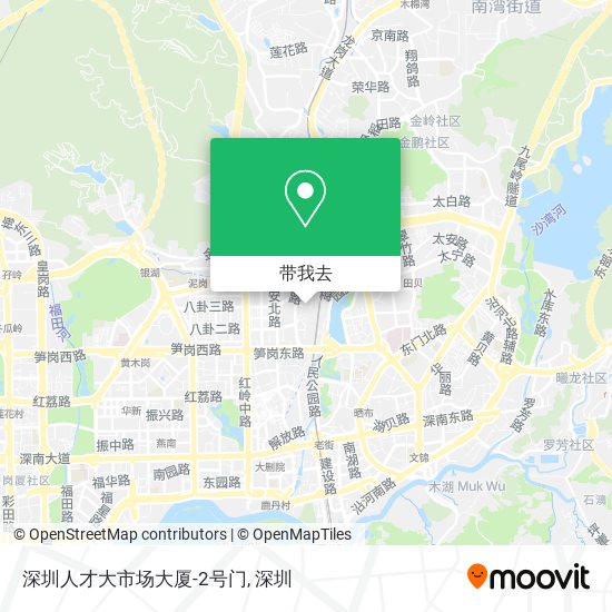 深圳人才大市场大厦-2号门地图