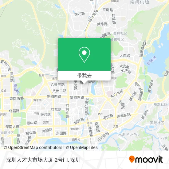 深圳人才大市场大厦-2号门地图