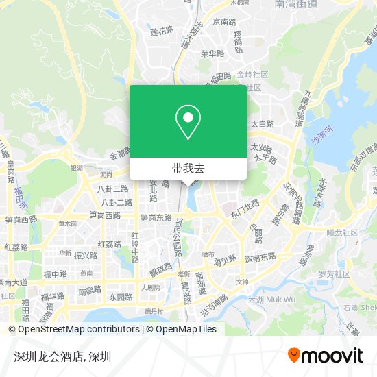 深圳龙会酒店地图