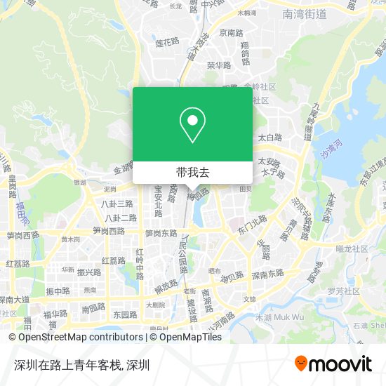 深圳在路上青年客栈地图