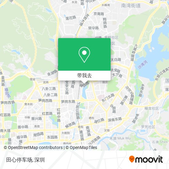 田心停车场地图