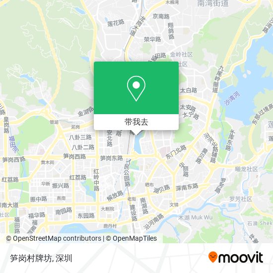 笋岗村牌坊地图