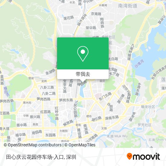 田心庆云花园停车场-入口地图