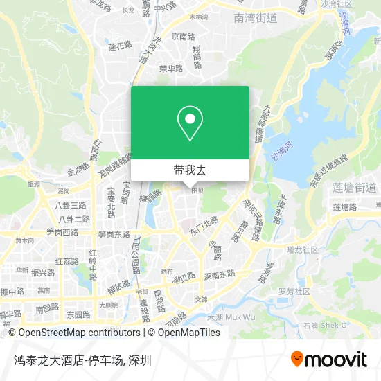 鸿泰龙大酒店-停车场地图