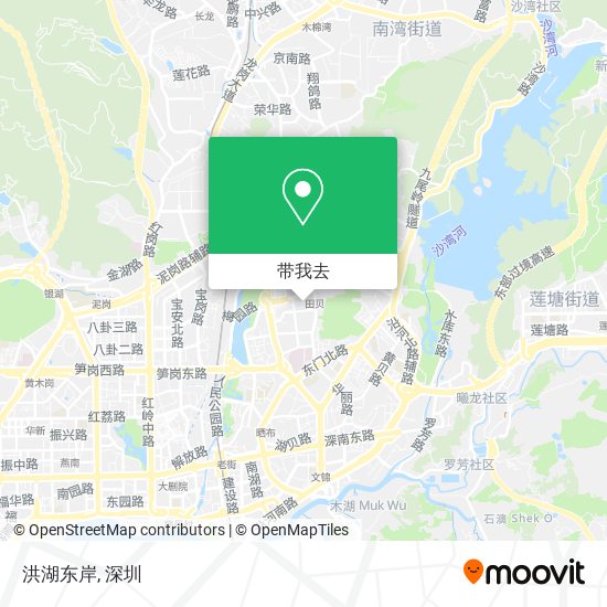 洪湖东岸地图