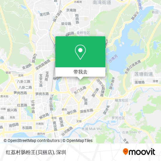 红荔村肠粉王(贝丽店)地图