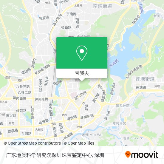 广东地质科学研究院深圳珠宝鉴定中心地图