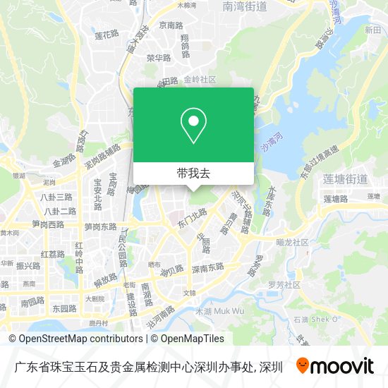 广东省珠宝玉石及贵金属检测中心深圳办事处地图