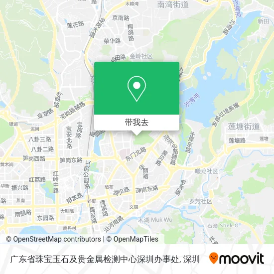 广东省珠宝玉石及贵金属检测中心深圳办事处地图