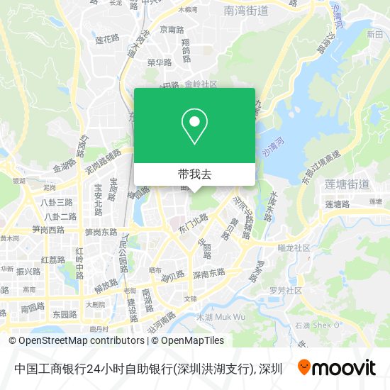 中国工商银行24小时自助银行(深圳洪湖支行)地图