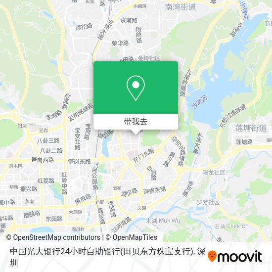 中国光大银行24小时自助银行(田贝东方珠宝支行)地图