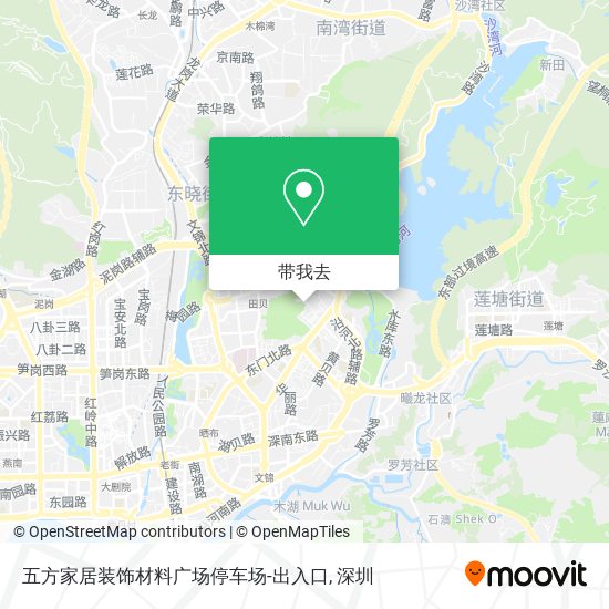 五方家居装饰材料广场停车场-出入口地图