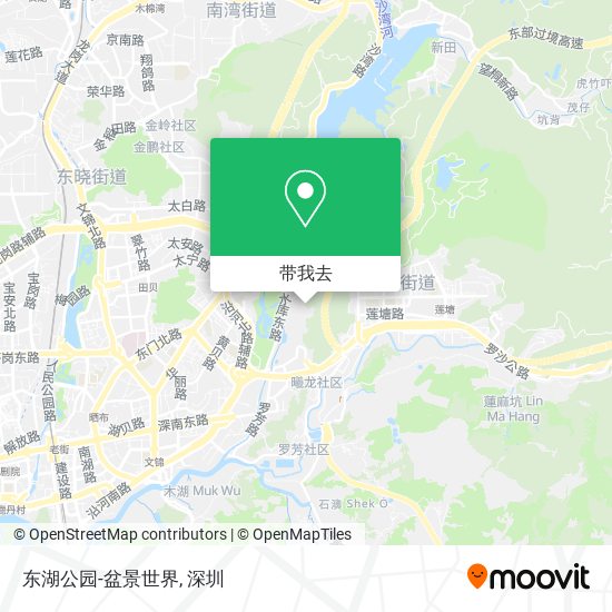 东湖公园-盆景世界地图
