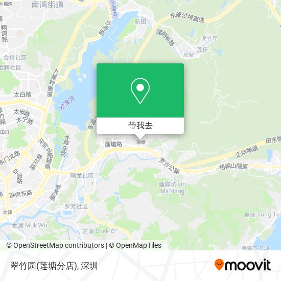 翠竹园(莲塘分店)地图