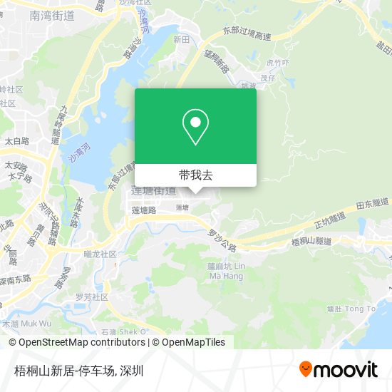 梧桐山新居-停车场地图