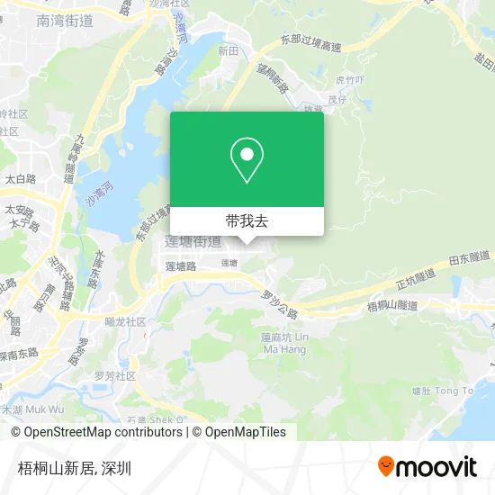 梧桐山新居地图