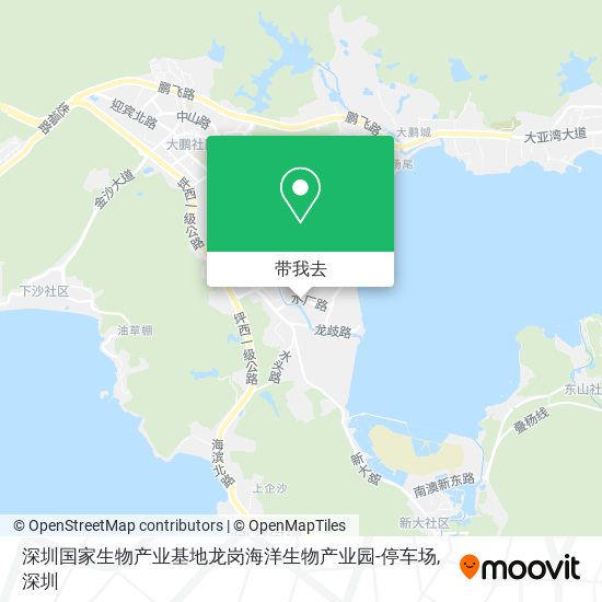 深圳国家生物产业基地龙岗海洋生物产业园-停车场地图