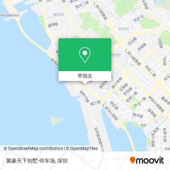 聚豪天下别墅-停车场地图