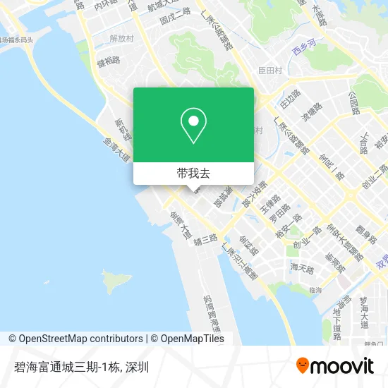 碧海富通城三期-1栋地图