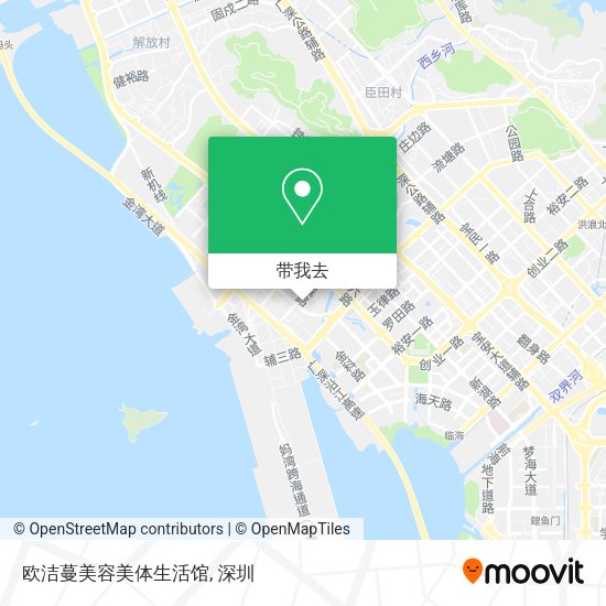 欧洁蔓美容美体生活馆地图