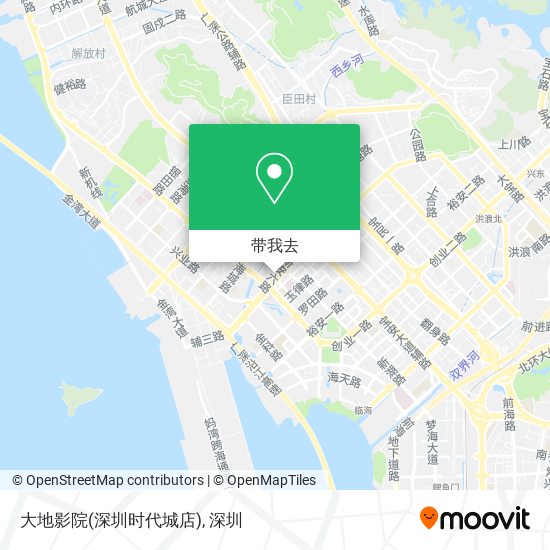 大地影院(深圳时代城店)地图