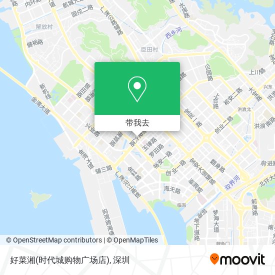 好菜湘(时代城购物广场店)地图