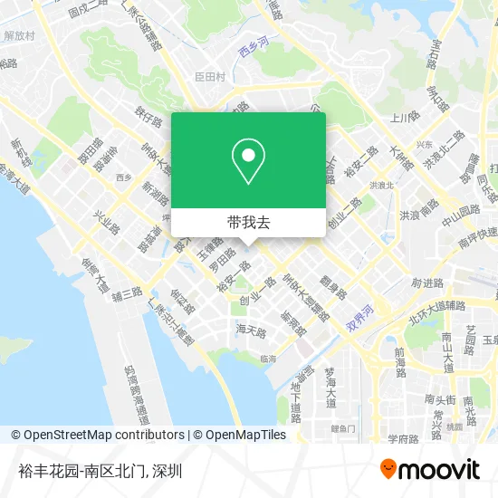 裕丰花园-南区北门地图
