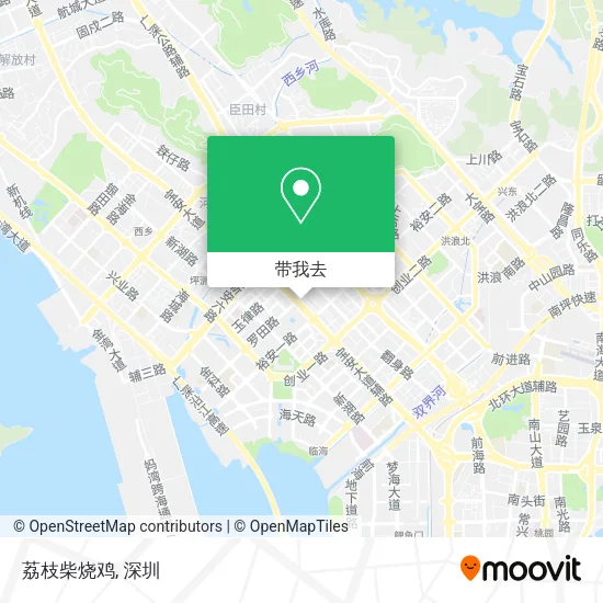 荔枝柴烧鸡地图