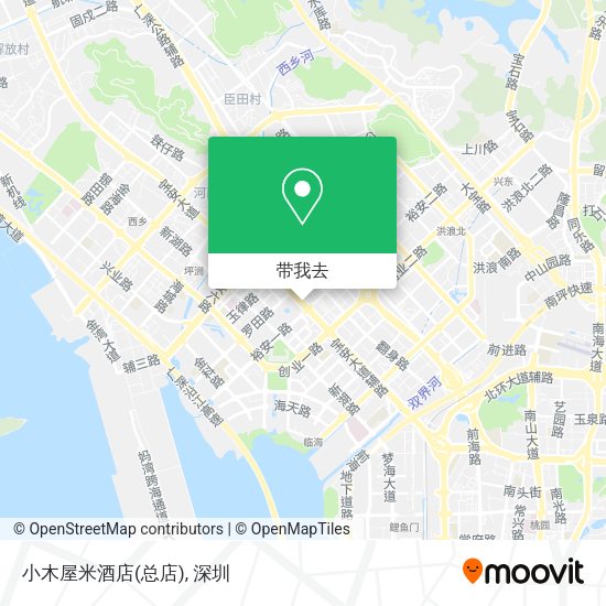 小木屋米酒店(总店)地图