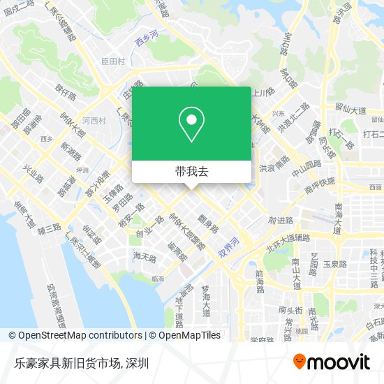 乐豪家具新旧货市场地图