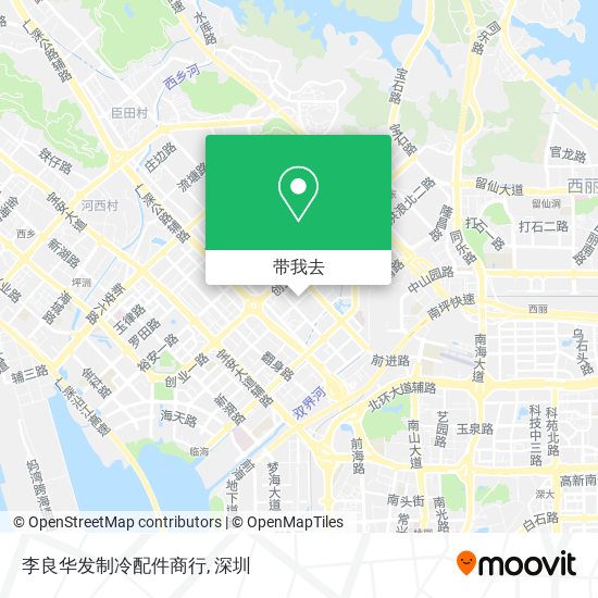 李良华发制冷配件商行地图