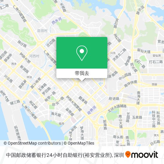 中国邮政储蓄银行24小时自助银行(裕安营业所)地图