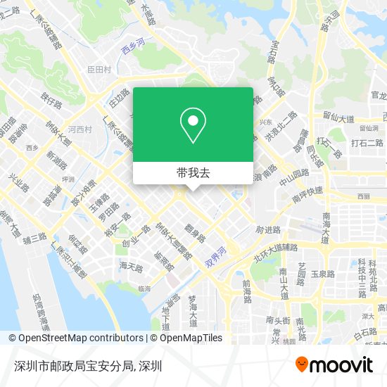 深圳市邮政局宝安分局地图