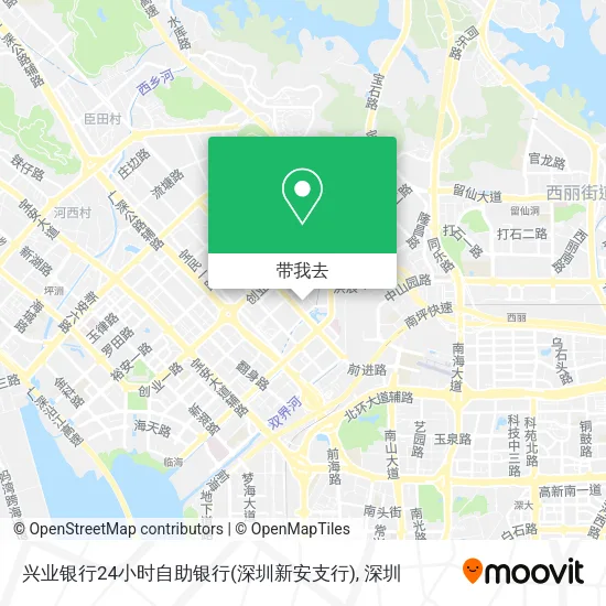 兴业银行24小时自助银行(深圳新安支行)地图