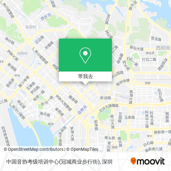 中国音协考级培训中心(冠城商业步行街)地图